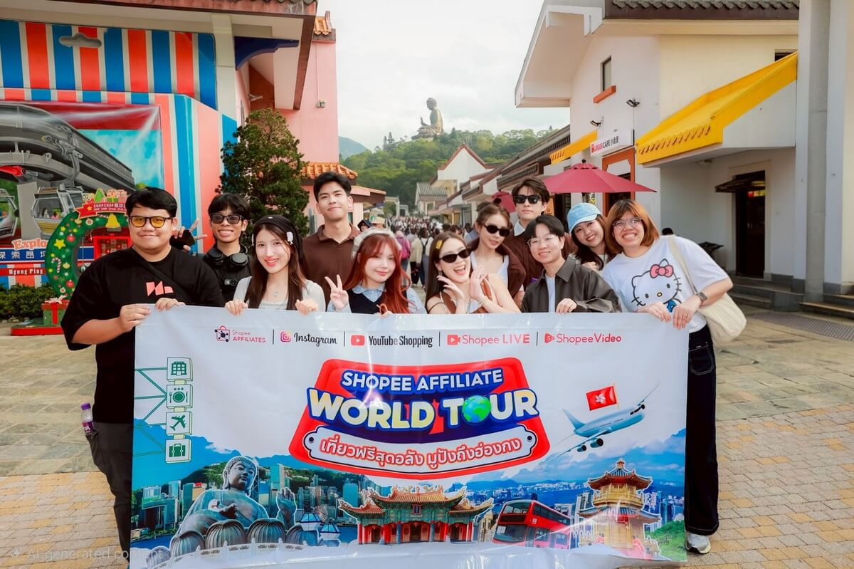 "Shopee" เดินหน้าดันครีเอเตอร์ไทย Shopee Affiliate World Tour Season 2 ประกาศผล 6 ผู้ชนะชิงราลวัลทริปทัวร์ฮ่องกงสุดเอ็กซ์คลูซีฟ
