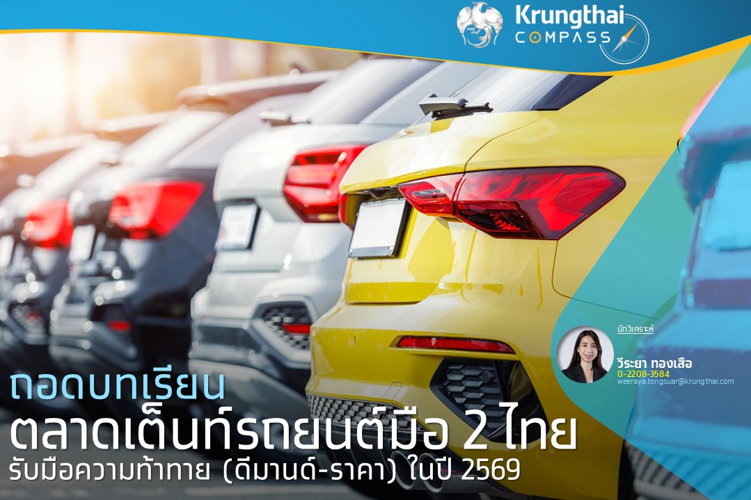 ถอดบทเรียนตลาดเต็นท์รถยนต์มือ 2 ไทย รับมือความท้าทาย (ดีมานด์-ราคา) ในปี 2569