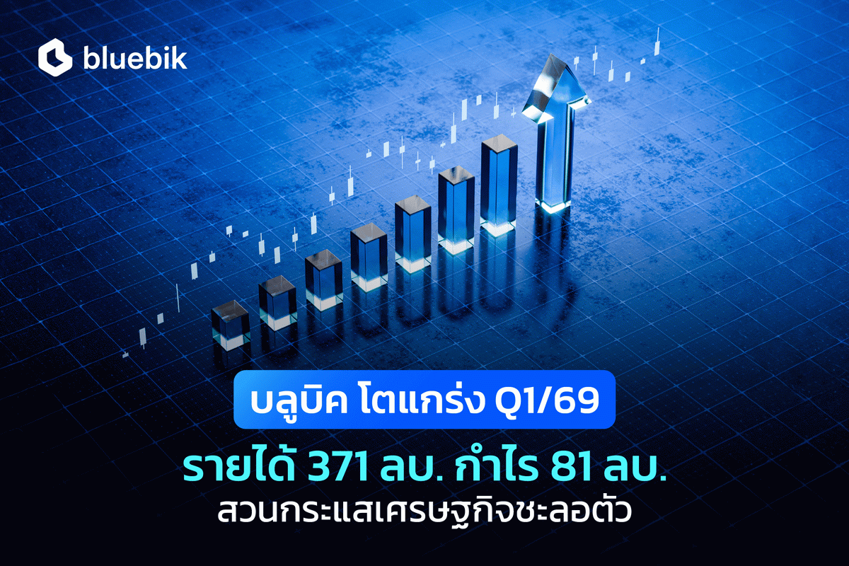 “บลูบิค” Q1/69 โตแกร่งกวาดรายได้ 371 ลบ. กำไร 81 ลบ. มั่นใจผลประกอบการทั้งปีโตตามเป้า 20% สวนทางเศรษฐกิจหดตัว
