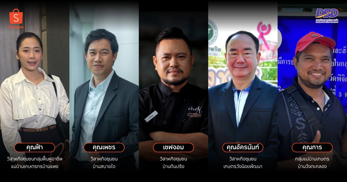 ปั้นพื้นที่เริ่มต้นธุรกิจออนไลน์ เจาะลึก 5 วิสาหกิจชุมชนไทย จากต้นน้ำ สู่ปลายน้ำ ผ่านการขยายตลาดทั่วไทยบน “Shopee”