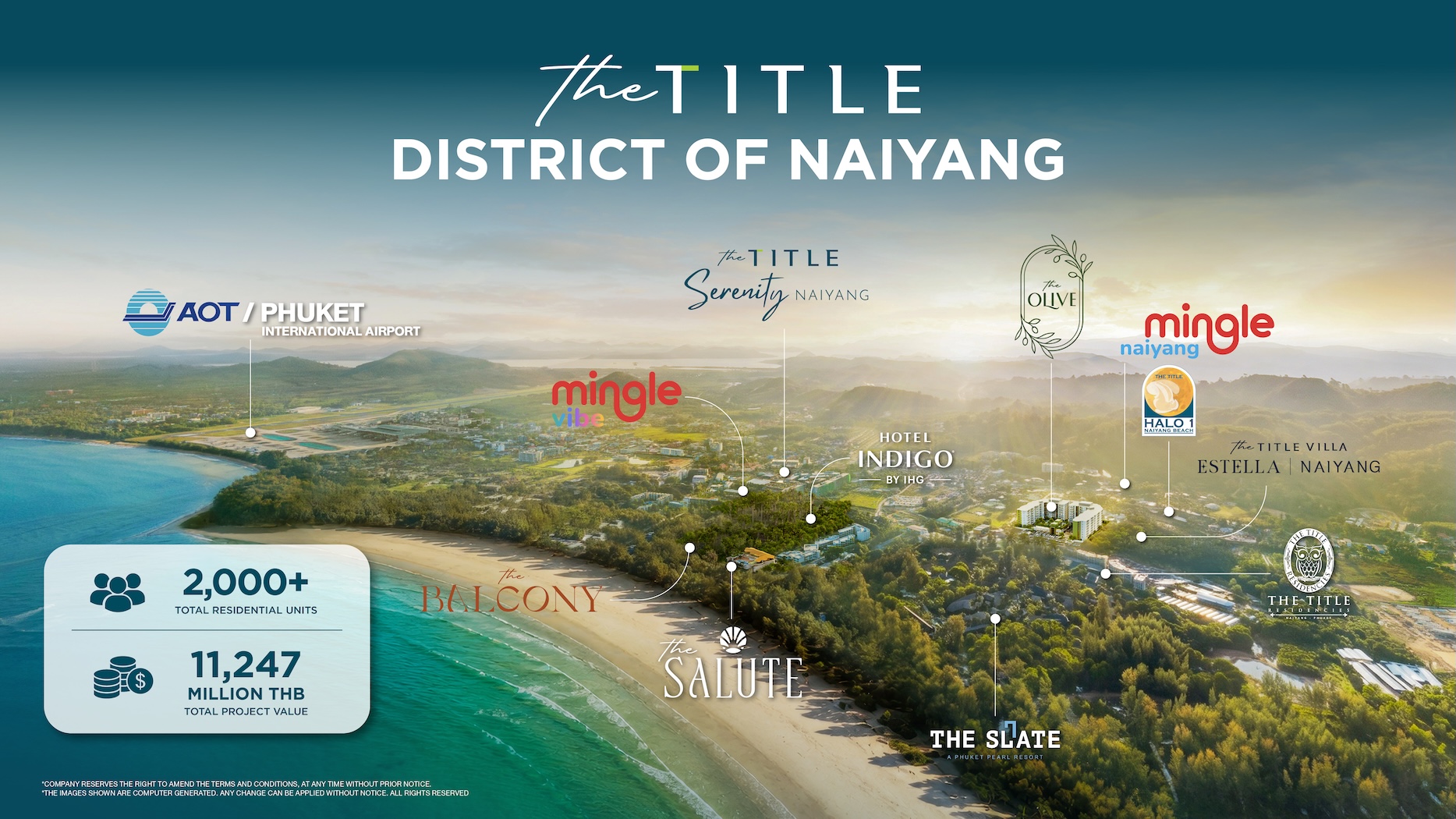 “TITLE” ลุยปั้น “THE TITLE District of Naiyang” เชื่อมต่อทุกไลฟ์สไตล์ พลิกโฉมหาดในยางจาก Hidden Gem สู่ World Destination