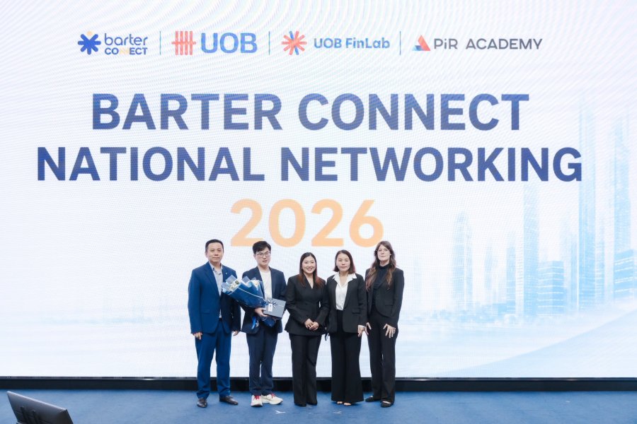 “Barter Connect” ผนึก “UOB” “UOB FinLab” และ “PiR Academy” จัดงาน “Barter Connect National Networking 2026” มอบสิทธิพิเศษเฉพาะสมาชิก อัปเดต 4 มุมมองธุรกิจ สู่โอกาสเติบโตที่จับต้องได้