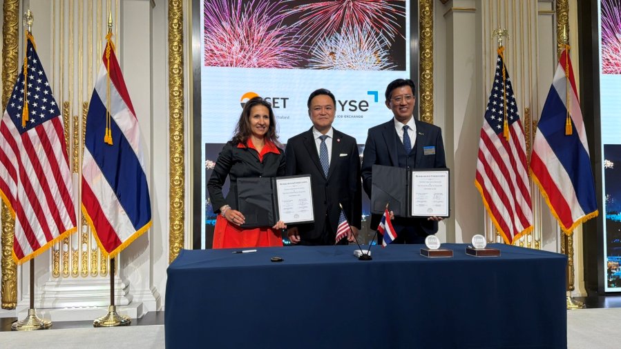 “ตลาดหลักทรัพย์ฯ” ลงนาม MOU กับ “NYSE” เดินหน้า Dual Listing โดยมีนายกฯ ร่วมเป็นสักขีพยาน