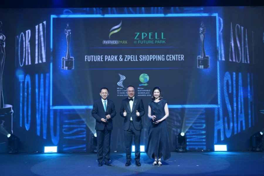 “ฟิวเจอร์พาร์คและสเปลล์” คว้า 2 รางวัล จากเวที “HR Asia Awards 2026” ตอกย้ำความเป็นเลิศด้านการบริหารบุคลากรและการขับเคลื่อนองค์กรอย่างยั่งยืน