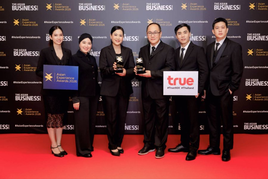 “ทรู”คว้า 2 รางวัลใหญ่ ด้านประสบการณ์ลูกค้าแห่งปี จาก “Asian Experience Awards 2026” ประเทศสิงคโปร์ “Truesphere” และ “True Branding Shop”