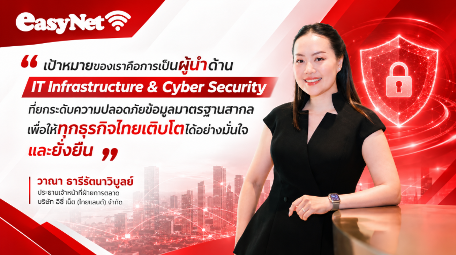 “อีซี่ เน็ต (ไทยแลนด์)” ชี้ Data Security ไม่ใช่เรื่องของ IT อีกต่อไป ถอดบทเรียนข้อมูลรั่วไหล ยกระดับปราการไซเบอร์ผู้ประกอบการไทย สู้ภัยสแกมเมอร์ รับเป้าหมายปี 2569