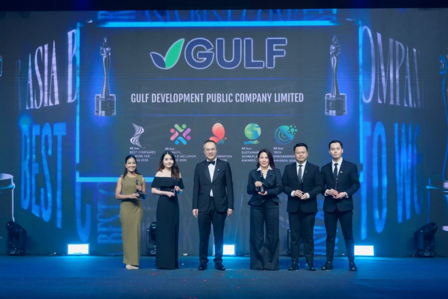 “GULF” กวาด 6 รางวัลด้านทรัพยากรบุคคล จาก 2 เวทีใหญ่ระดับประเทศและภูมิภาค ตอกย้ำการเป็นสุดยอดองค์กรน่าทำงานระดับเอเชีย ติดต่อกันเป็นปีที่ 3