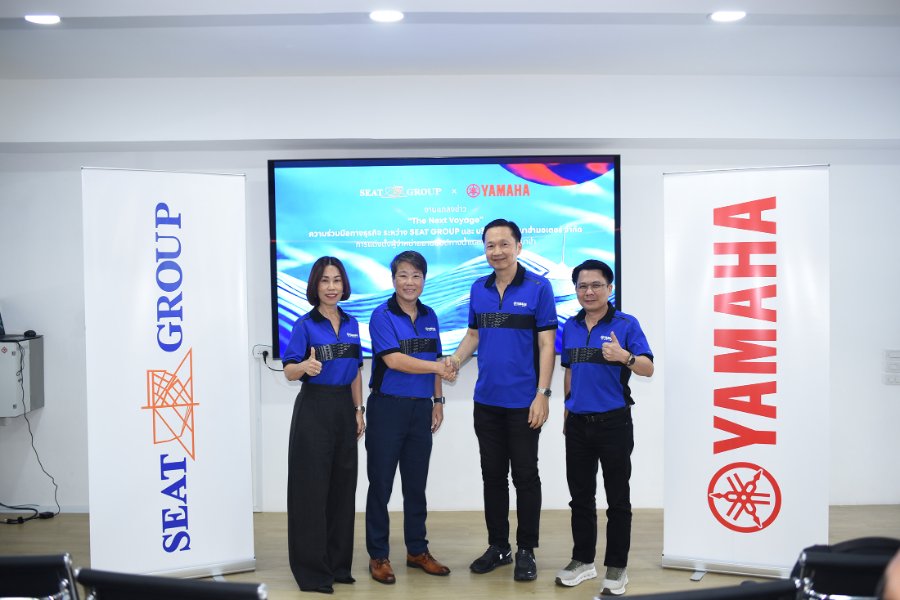 “Yamaha Marine” เดินหน้าขยายเครือข่ายธุรกิจทางน้ำในประเทศไทย รองรับการเติบโตของอุตสาหกรรมทางน้ำและกลุ่มลูกค้าองค์กร พร้อมแต่งตั้ง “SEAT GROUP” เป็นผู้จำหน่ายอย่างเป็นทางการ