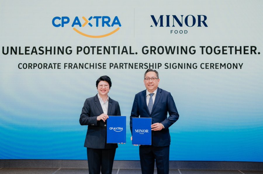 “ซีพี แอ็กซ์ตร้า” จับมือ “ไมเนอร์ ฟู้ด” เปิดตัว Corporate Franchisee Model ครั้งแรก ผนึกกำลังขับเคลื่อน Happy & Healthy Mall สู่การเป็น Food & Lifestyle Destination