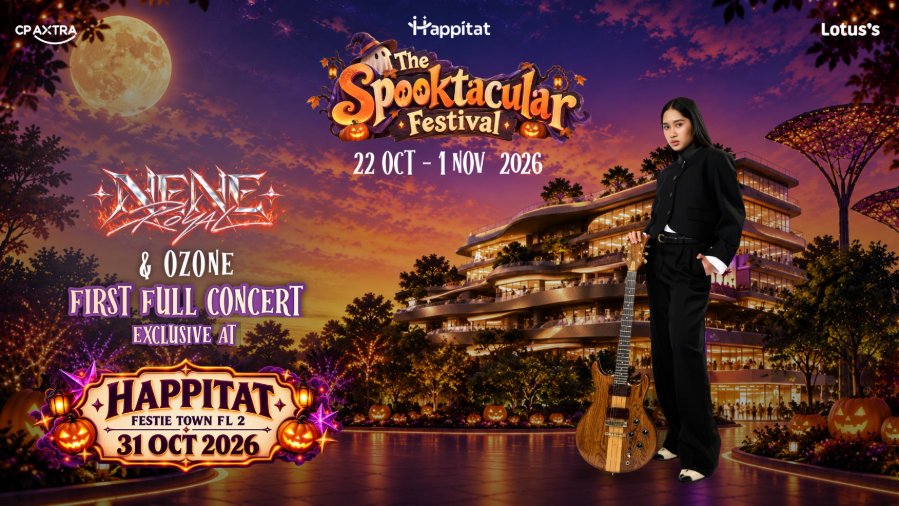 “Happitat” ตอกย้ำการเป็น “The Magical Destination of Happiness” เตรียมจัด 6 เฟสติวัลใหญ่ต่อเนื่อง จาก Halloween สู่สงกรานต์ ดึงดูดทั้งคนไทยและนักท่องเที่ยวจากทั่วโลก ร่วมสัมผัสความสุขตลอดปี
