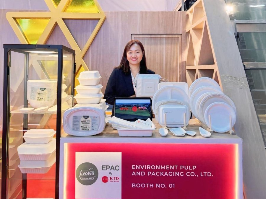 บรรจุภัณฑ์ชานอ้อย 100% แบรนด์ “อ้อยพลัส” (Evolve Purity) บุกงาน “Anuga อินเดีย”