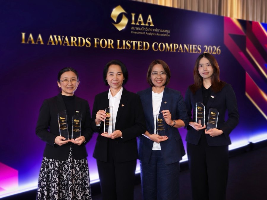 “STA” – “STGT” คว้ารางวัลผู้บริหารดีเด่นรวม 6 รางวัลใหญ่จากเวที IAA Awards 2026 “OUTSTANDING CEO - CFO – IR” กลุ่มอุตสาหกรรมเกษตรและกลุ่มอุตสาหกรรมสินค้าอุปโภคบริโภค