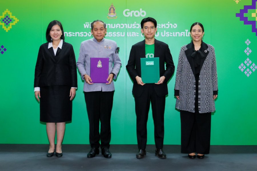“กระทรวงวัฒนธรรม” ผนึก “แกร็บ” ดึงเทคโนโลยีดิจิทัลยกระดับ เศรษฐกิจวัฒนธรรม ดัน “Cultural NEXUS”