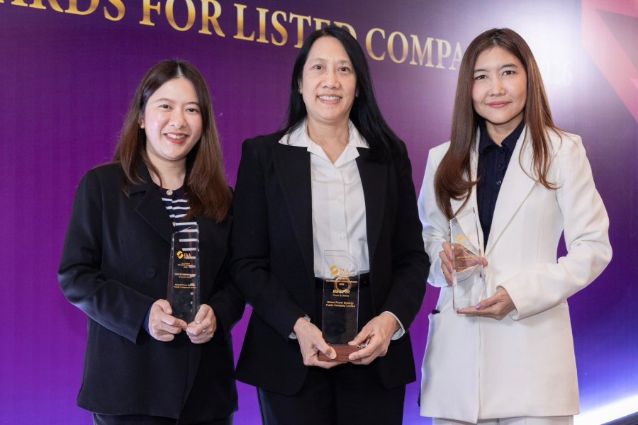 “GPSC” คว้า 3 รางวัล Outstanding CEO, CFO และ Best IR จากเวที “IAA Awards 2026” ตอกย้ำความเชื่อมั่นตลาดทุน