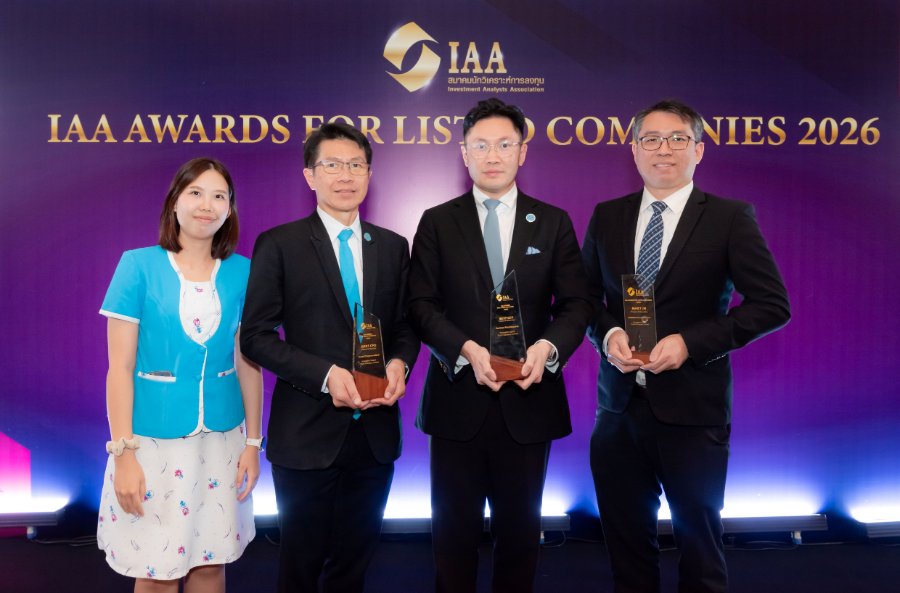 “MTC” สุดยอด! คว้า 3 รางวัลใหญ่จาก IAA Awards 2026 ต่อเนื่อง 3 ปีซ้อน Best CEO, Best CFO, Best IR กลุ่มเงินทุนและหลักทรัพย์ สะท้อนศักยภาพทีมบริหาร – มาตรฐานธรรมาภิบาล เดินหน้าสู่ World-class Thai Microfinance