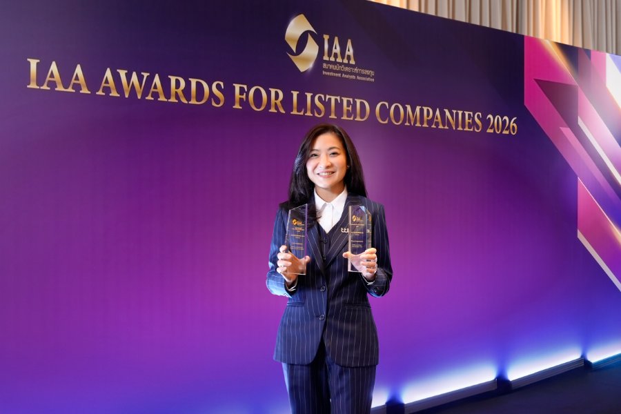 “ทีทีบี” คว้า 2 รางวัลจากเวที “IAA AWARDS 2026” ตอกย้ำความเชื่อมั่นจากนักวิเคราะห์และนักลงทุนสถาบัน