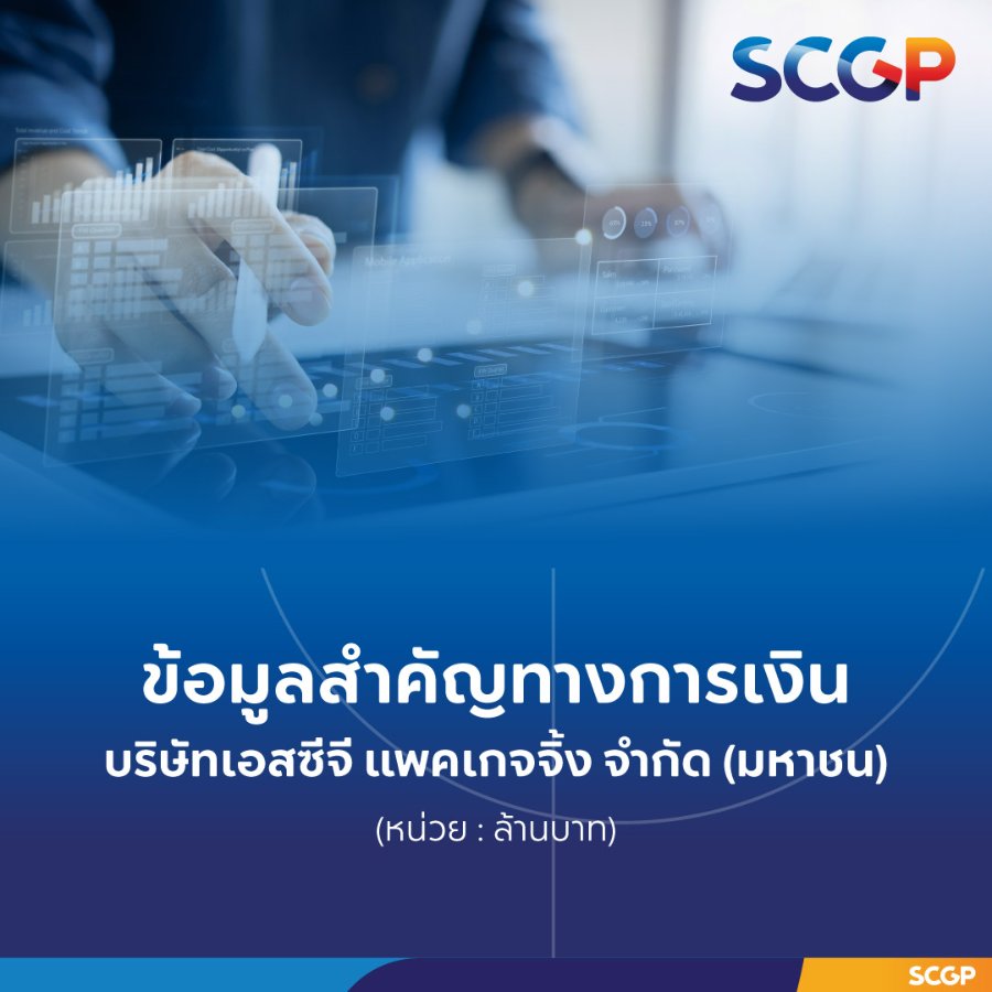 “SCGP” เผยผลการดำเนินงาน 9 เดือนแรกปี 2569 แข็งแกร่ง เดินหน้าบริหารฐานการผลิต-เพิ่มขีดความสามารถในอาเซียน